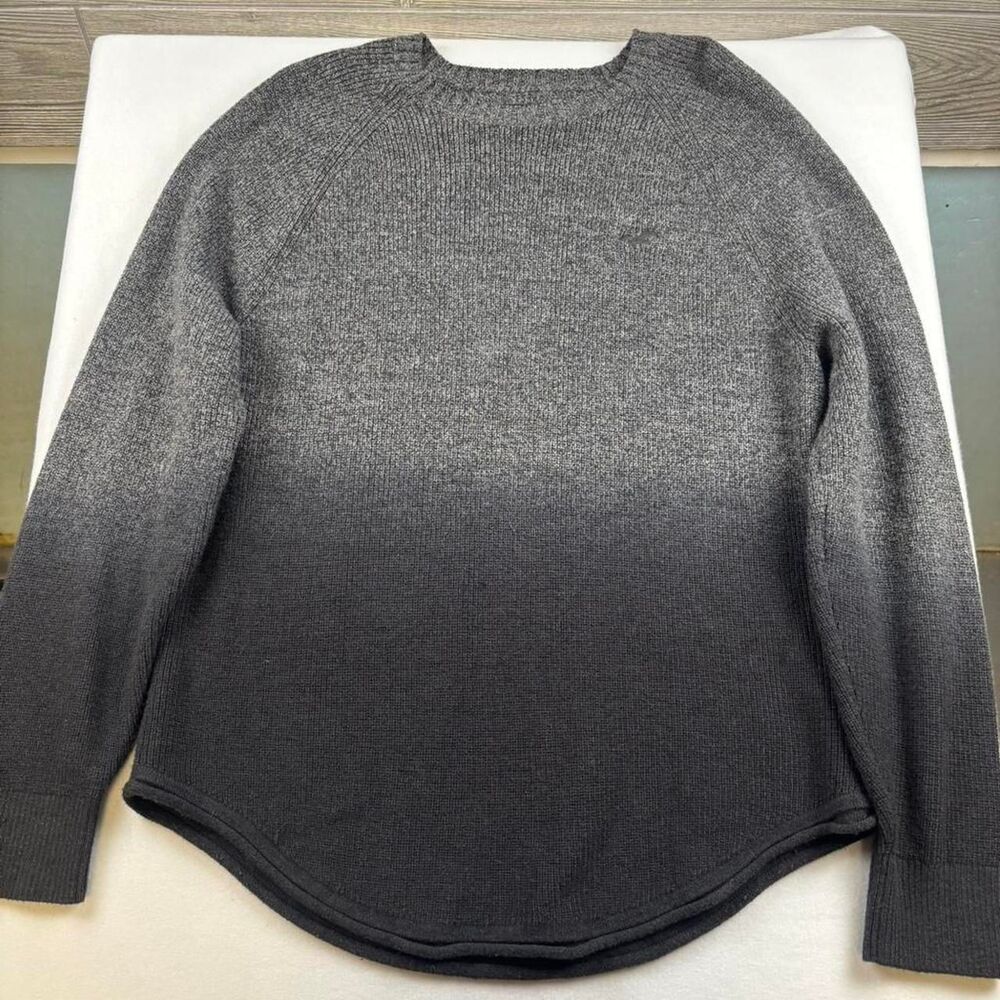Hollister Co. Grey Ombré Sweater | Y2K Winter Knit | Men’s Size XL